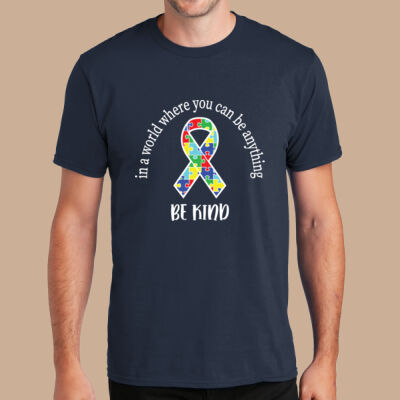Adult - Be Kind Ribbon T-Shirt - Autism Awareness Thumbnail