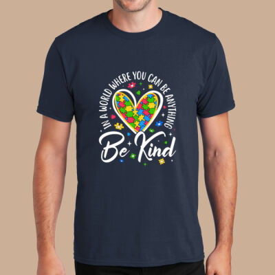 Adult - Be Kind Heart T-Shirt - Autism Awareness Thumbnail