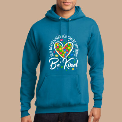 Adult - Be Kind Heart Hoodie - Autism Awareness Thumbnail