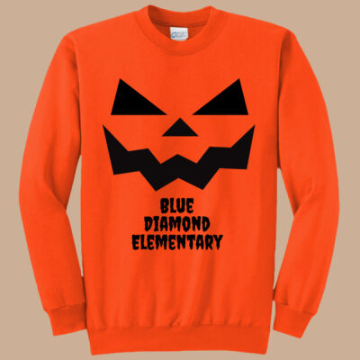 Adult Crewneck - Fall - Jacko Lantern Black Thumbnail