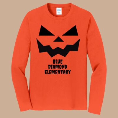 Adult Long Sleeve Shirt - Fall - Jacko Lantern Black Thumbnail