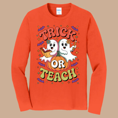 Adult Long Sleeve Shirt - Fall - Trick or Teach  Thumbnail