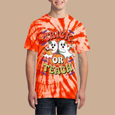Adult Tie-Dye T-Shirt - Fall - Trick or Teach  Thumbnail