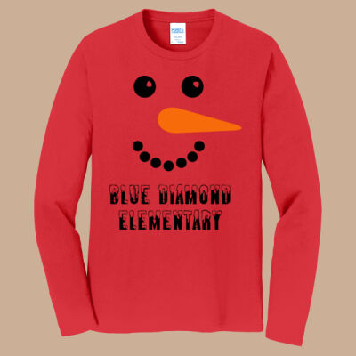 Adult Long Sleeve Shirt - Winter - Snowman  Thumbnail