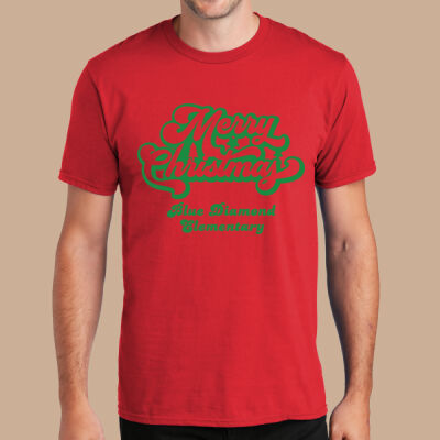 Adult T-Shirt - Winter - Merry Christmas Green Thumbnail
