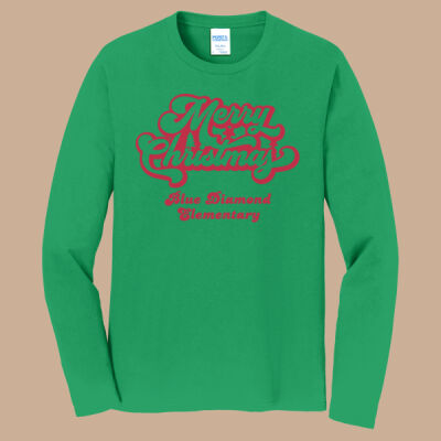 Adult Long Sleeve Shirt - Winter - Merry Christmas Red Thumbnail