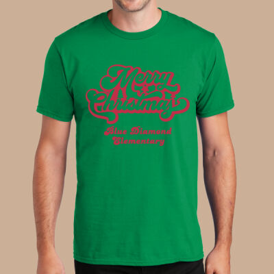 Adult T-Shirt - Winter - Merry Christmas Red Thumbnail