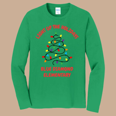 Adult Long Sleeve Shirt - Winter - Light Up Red Thumbnail