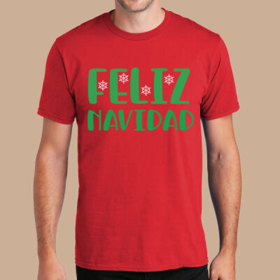 Adult T-Shirt - Winter - Feliz Navidad Green Thumbnail