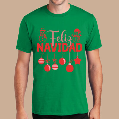 Adult T-Shirt - Winter - Feliz Navidad Red Thumbnail