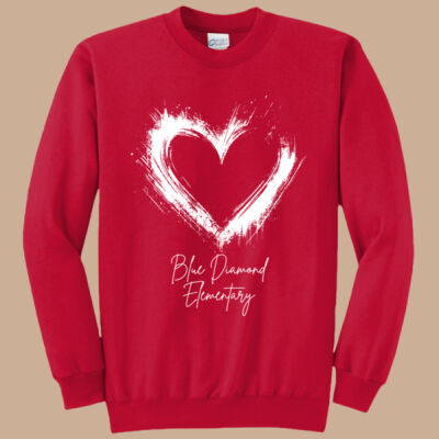Adult Crewneck - Spring - Valentine's Heart Thumbnail