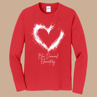 Adult Long Sleeve Shirt - Spring - Valentine's Heart Thumbnail