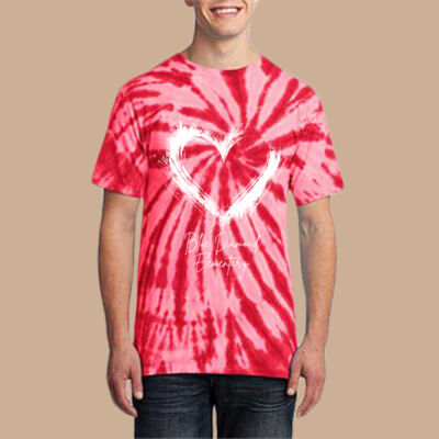 Adult Tie-Dye T-Shirt - Spring - Valentine's Heart Thumbnail