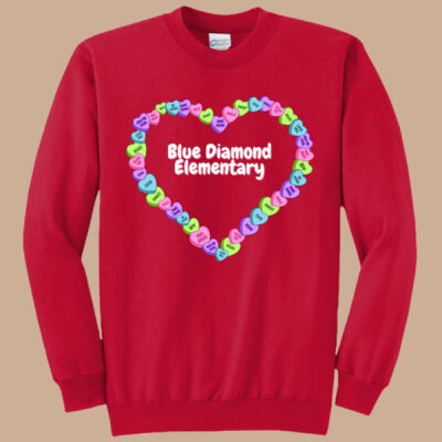 Adult Crewneck - Spring - Candy Hearts Thumbnail