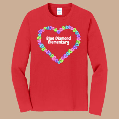 Adult Long Sleeve Shirt - Spring - Candy Hearts Thumbnail