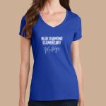 Women's Fan Favorite V Neck Tee - Blue Diamond  Thumbnail