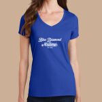 Women's Fan Favorite V Neck Tee - Blue Diamond  Thumbnail