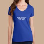 Women's Fan Favorite V Neck Tee - Blue Diamond  Thumbnail